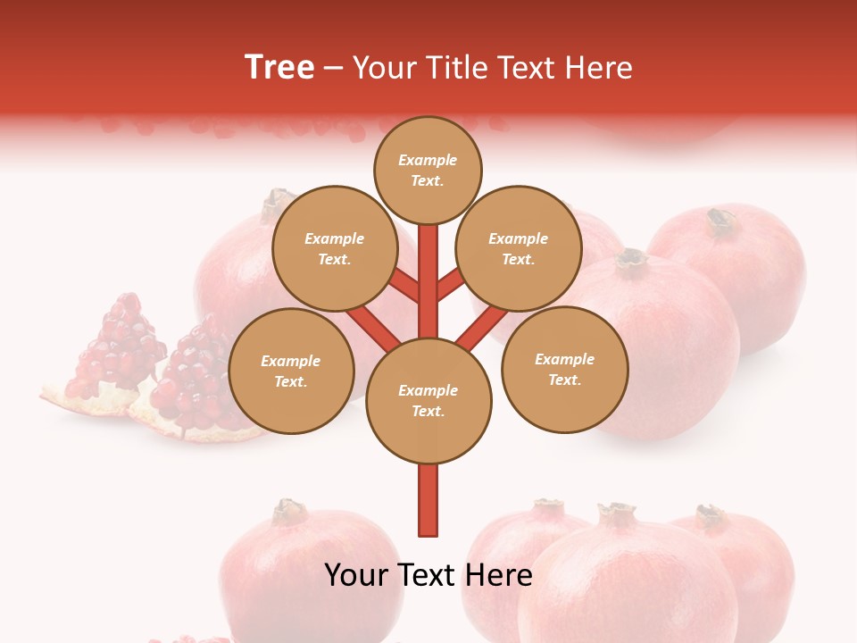 Red Vegetarian Tropical PowerPoint Template