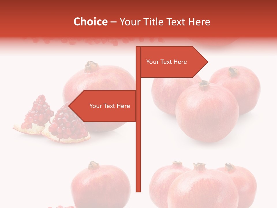 Red Vegetarian Tropical PowerPoint Template