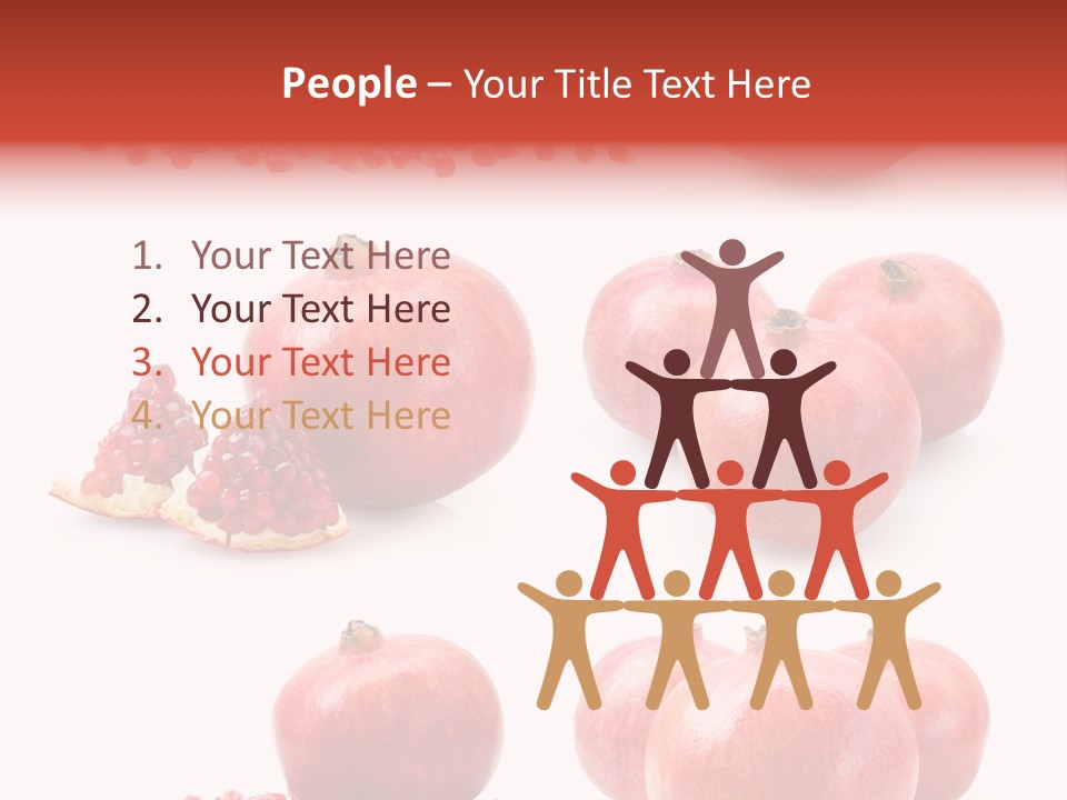 Red Vegetarian Tropical PowerPoint Template