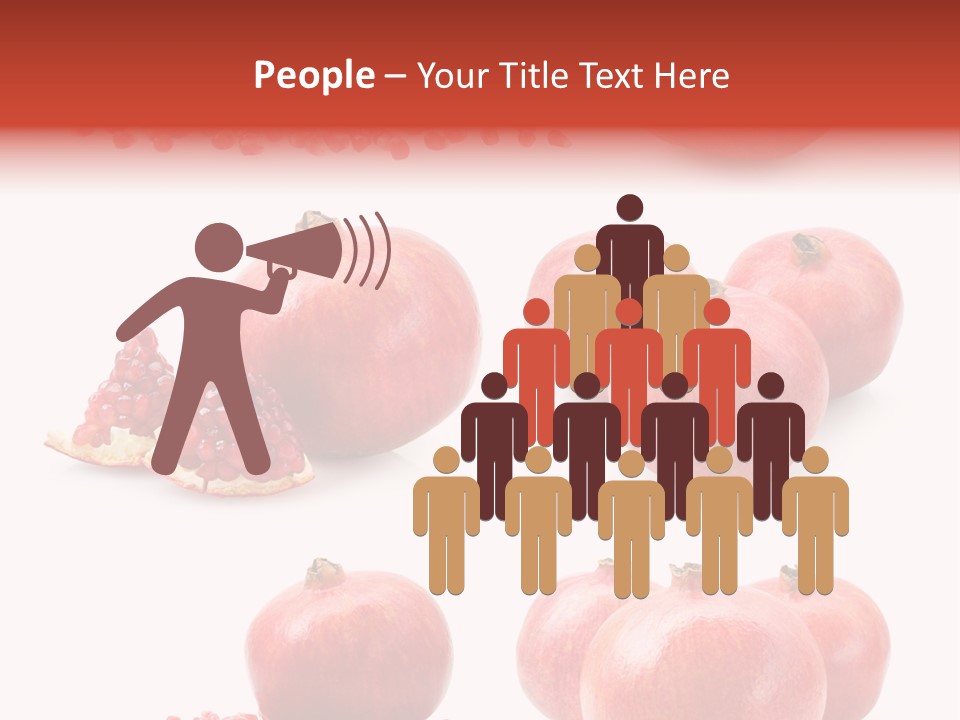 Red Vegetarian Tropical PowerPoint Template