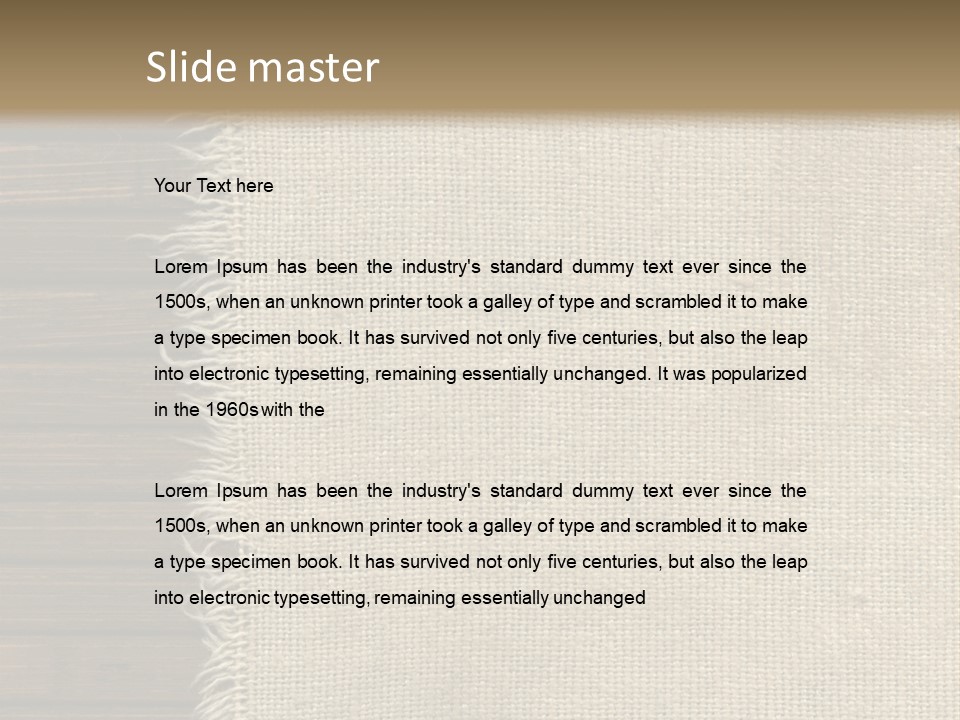 Beige Dirty Western PowerPoint Template