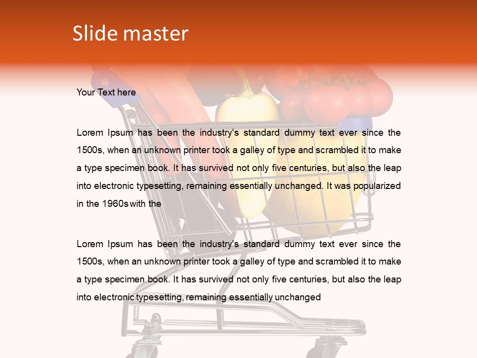 Bananas Fresh Red PowerPoint Template