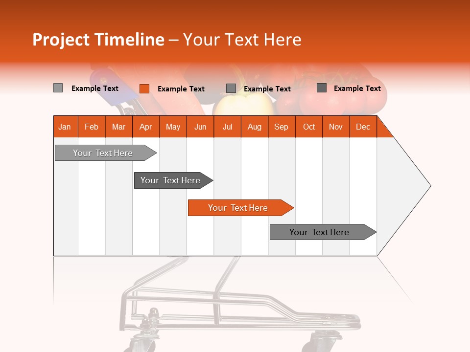 Bananas Fresh Red PowerPoint Template