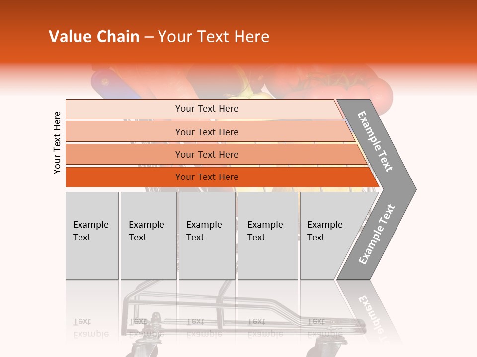 Bananas Fresh Red PowerPoint Template