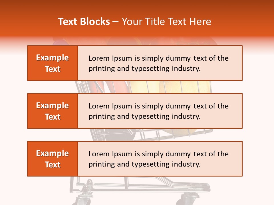 Bananas Fresh Red PowerPoint Template
