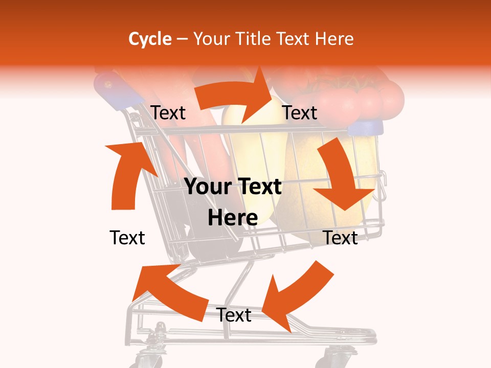 Bananas Fresh Red PowerPoint Template