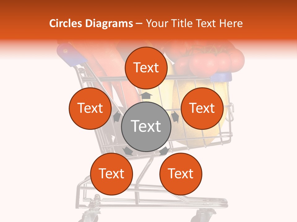 Bananas Fresh Red PowerPoint Template