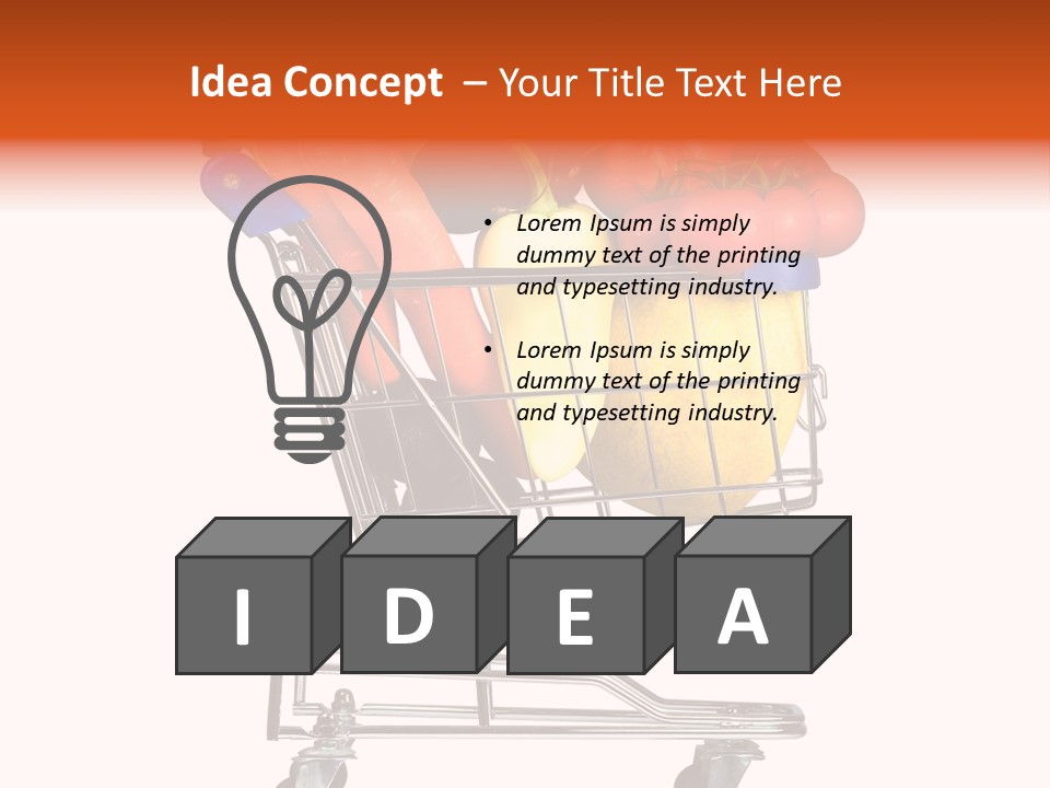 Bananas Fresh Red PowerPoint Template