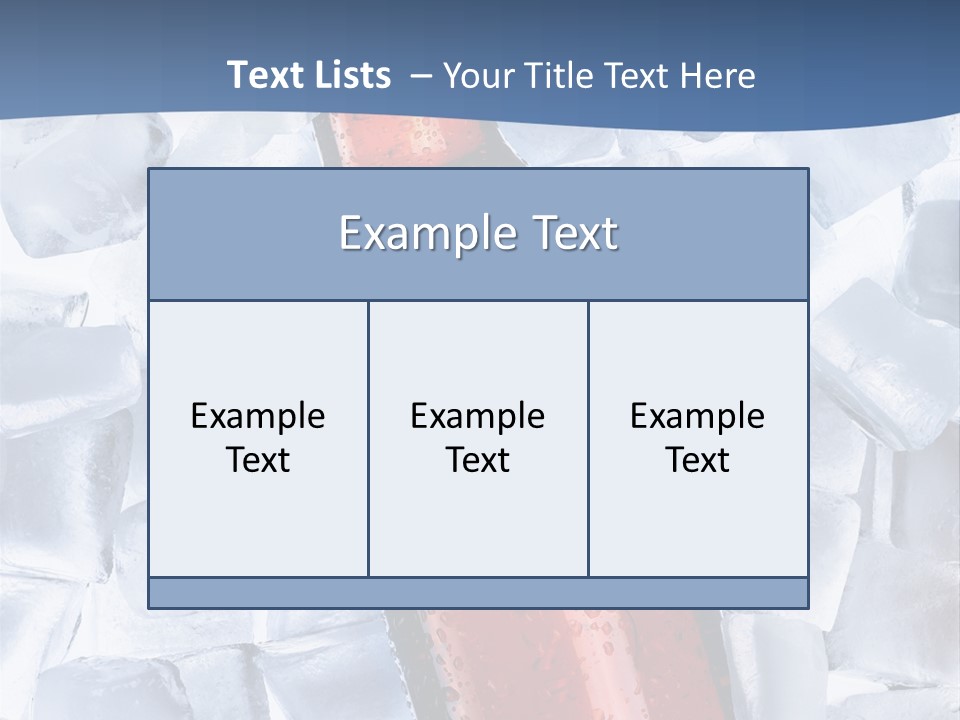 Bonnet Glare Barman PowerPoint Template