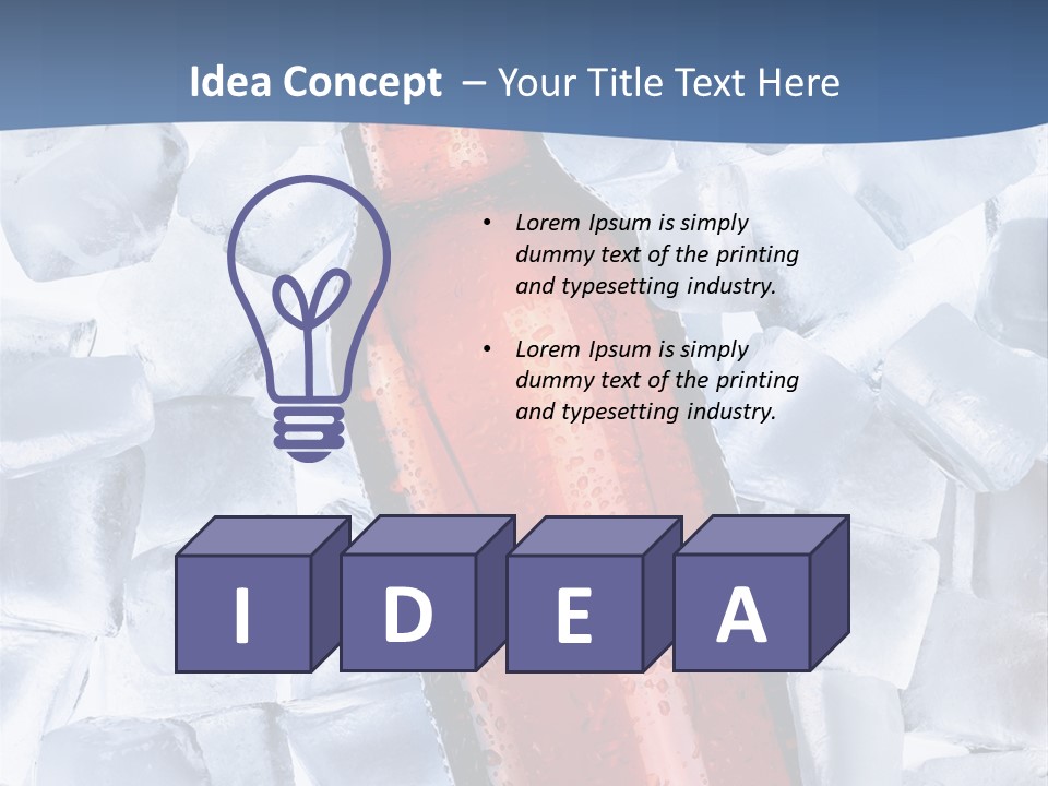 Bonnet Glare Barman PowerPoint Template