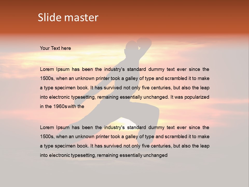 Male Defend Powerful PowerPoint Template