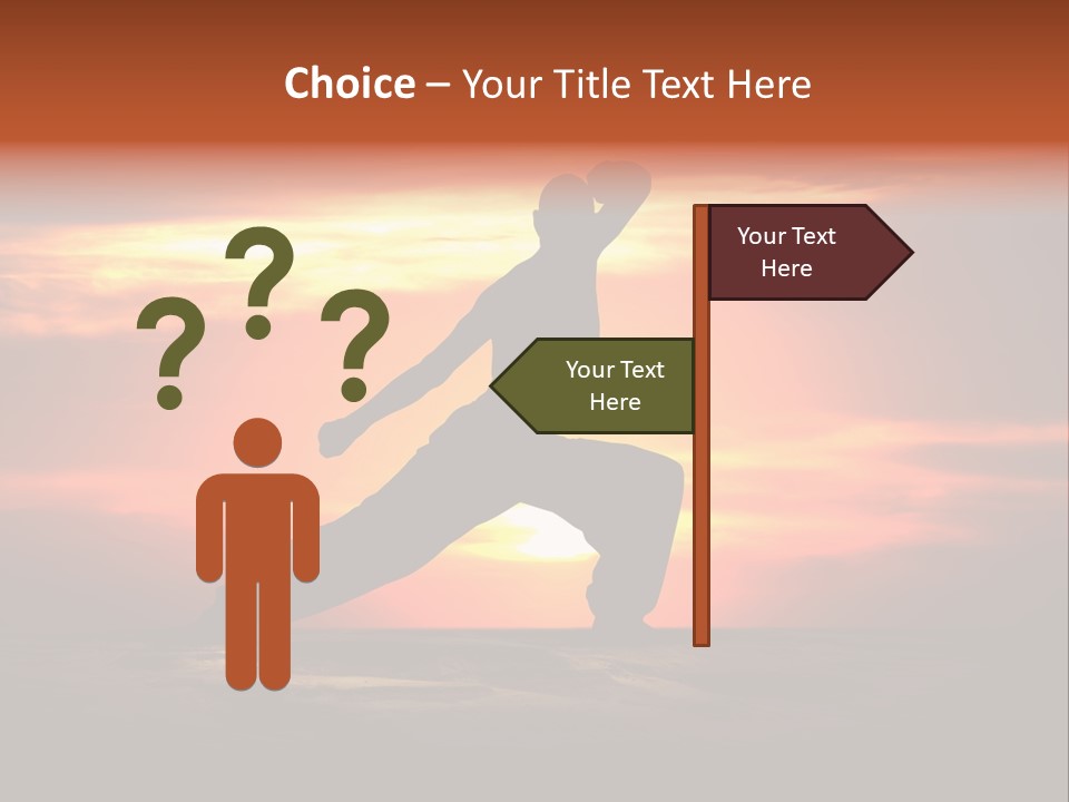 Male Defend Powerful PowerPoint Template