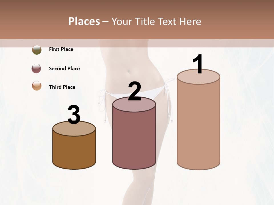 Lady Swimwear Background PowerPoint Template