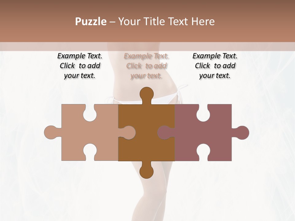 Lady Swimwear Background PowerPoint Template