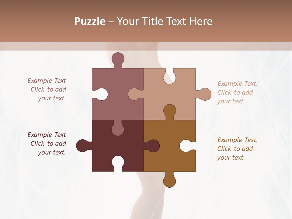 Lady Swimwear Background PowerPoint Template