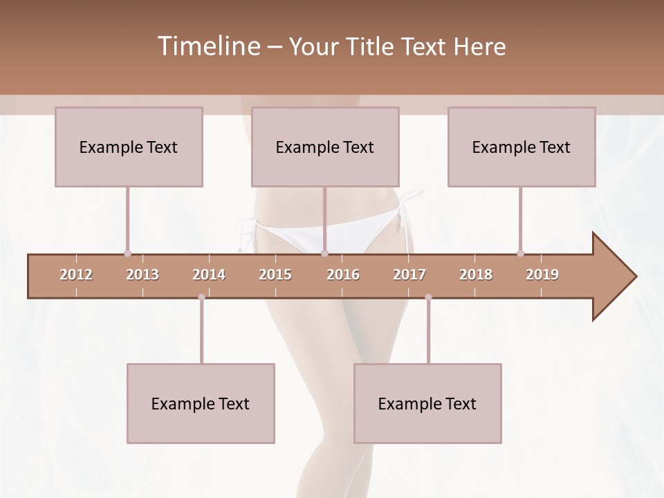 Lady Swimwear Background PowerPoint Template