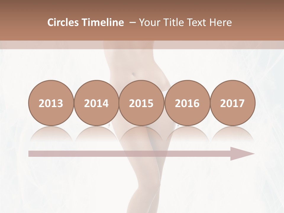 Lady Swimwear Background PowerPoint Template