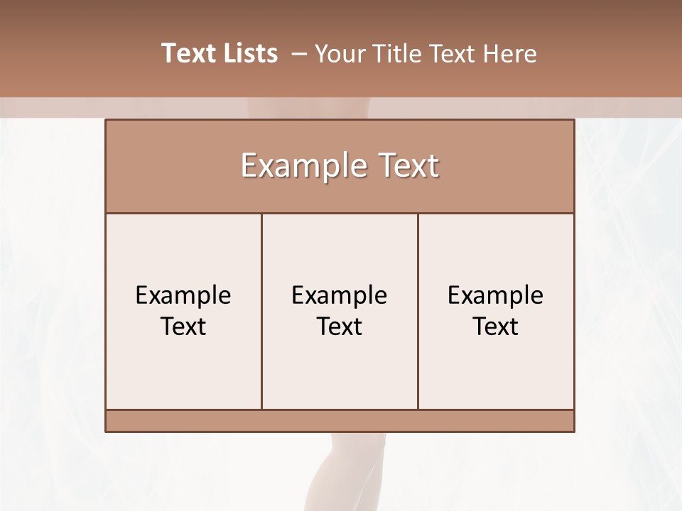 Lady Swimwear Background PowerPoint Template