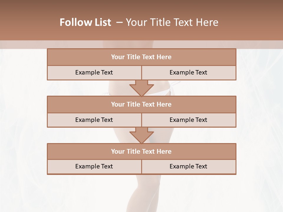 Lady Swimwear Background PowerPoint Template