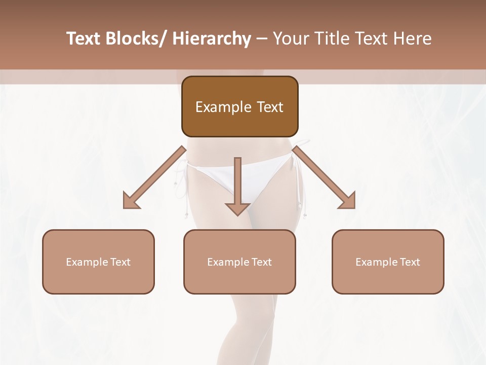 Lady Swimwear Background PowerPoint Template