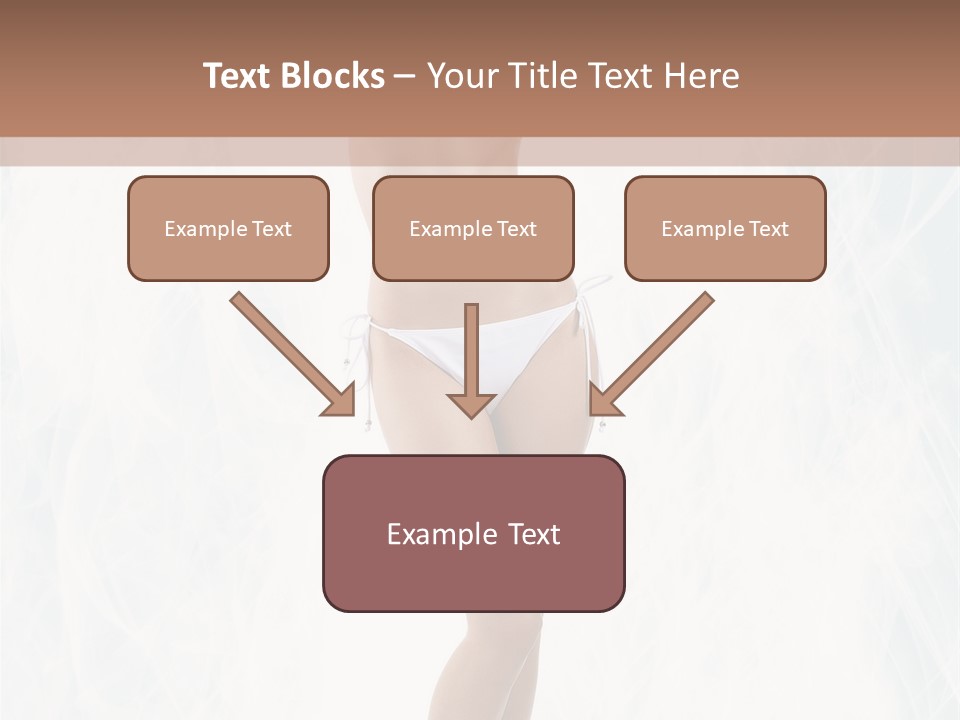 Lady Swimwear Background PowerPoint Template