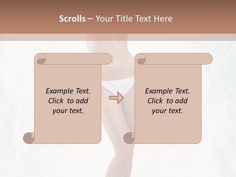 Lady Swimwear Background PowerPoint Template