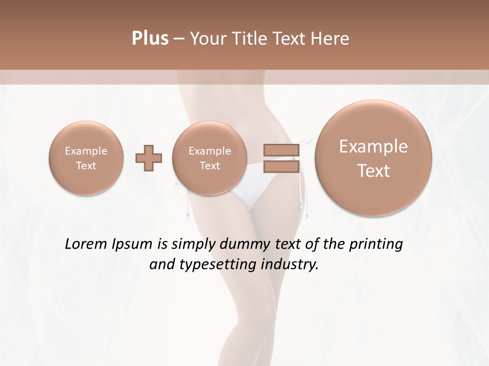 Lady Swimwear Background PowerPoint Template