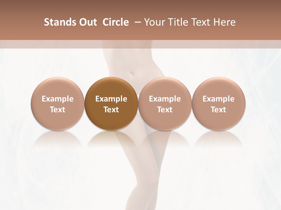 Lady Swimwear Background PowerPoint Template