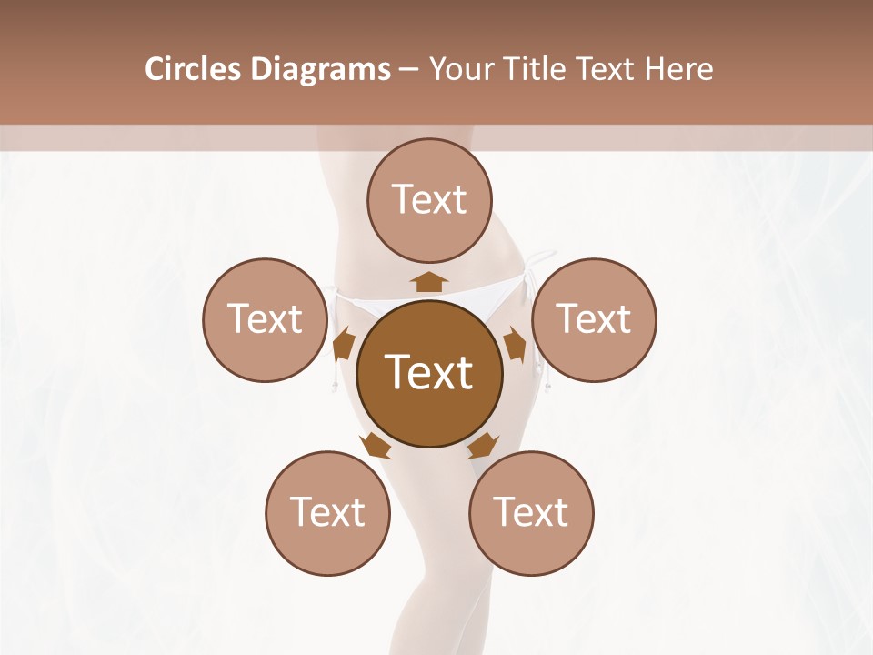 Lady Swimwear Background PowerPoint Template