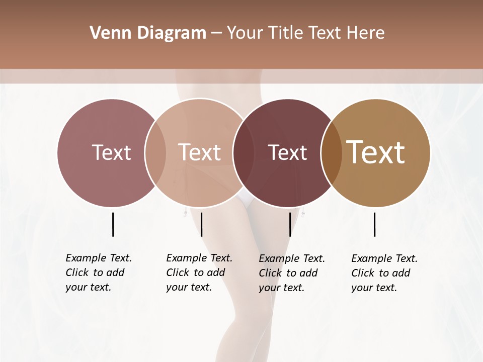 Lady Swimwear Background PowerPoint Template