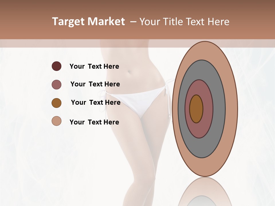 Lady Swimwear Background PowerPoint Template