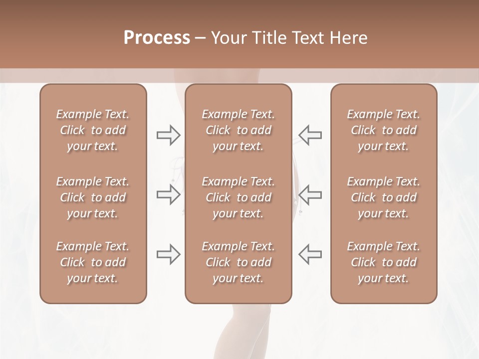 Lady Swimwear Background PowerPoint Template