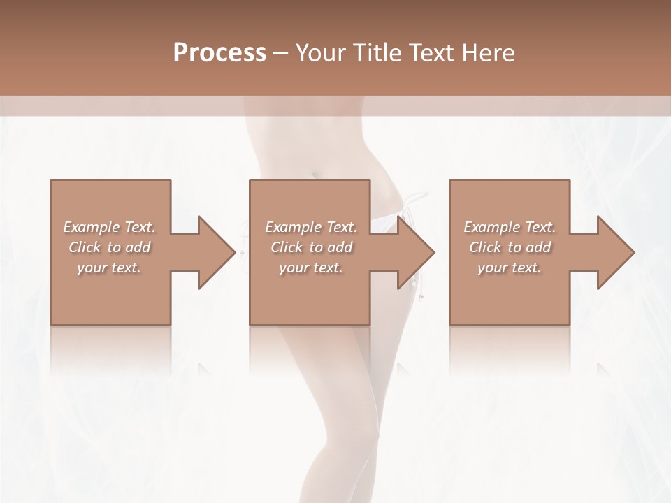 Lady Swimwear Background PowerPoint Template