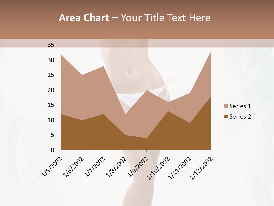Lady Swimwear Background PowerPoint Template