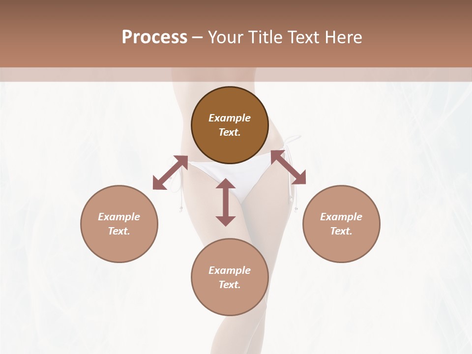 Lady Swimwear Background PowerPoint Template