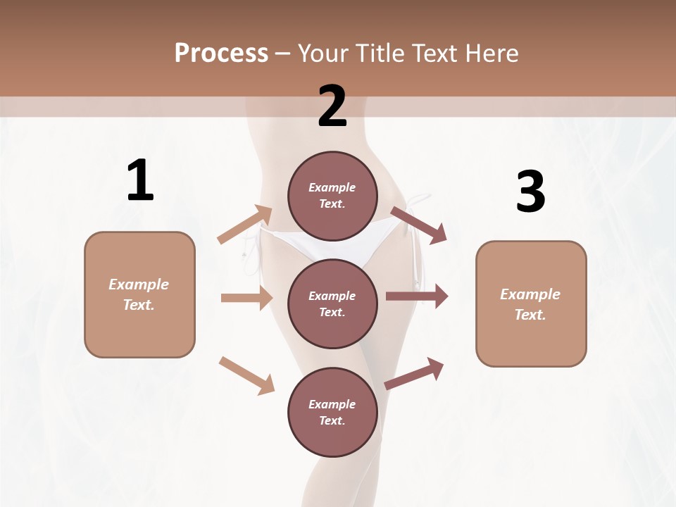 Lady Swimwear Background PowerPoint Template