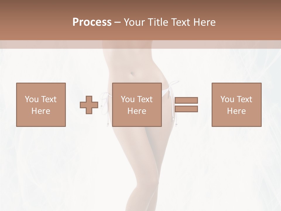 Lady Swimwear Background PowerPoint Template