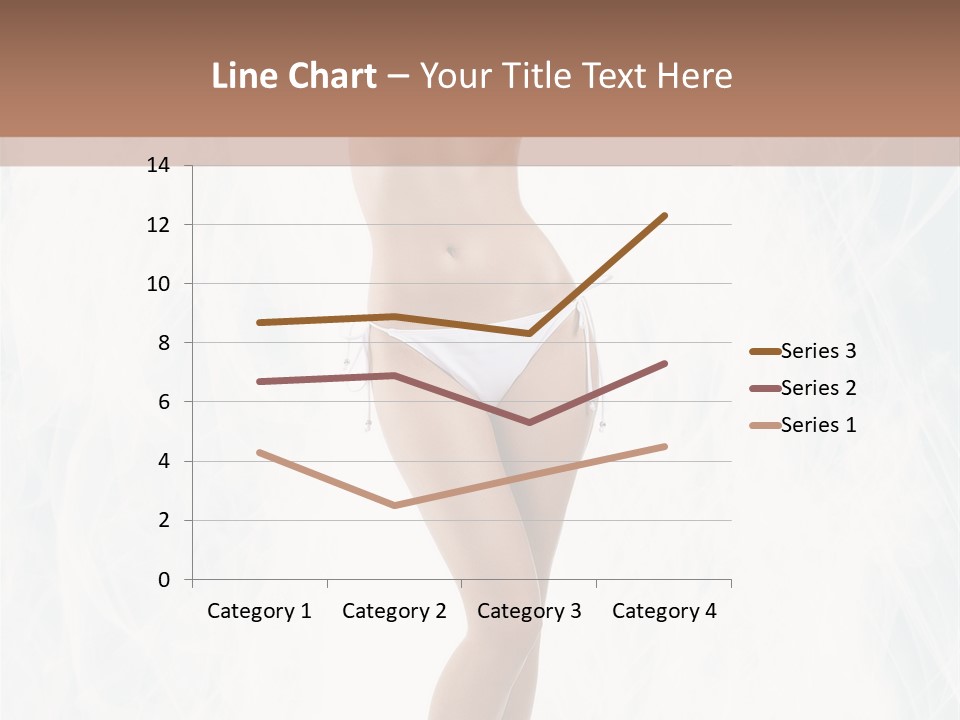 Lady Swimwear Background PowerPoint Template