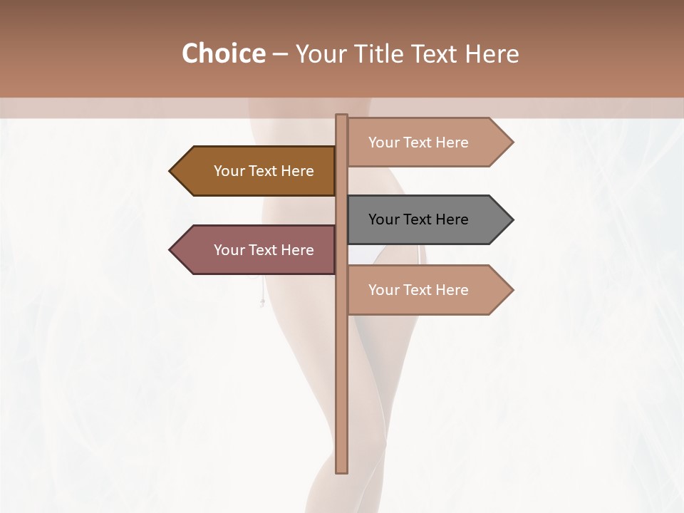 Lady Swimwear Background PowerPoint Template