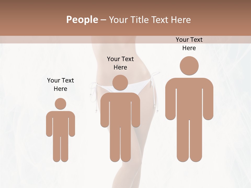 Lady Swimwear Background PowerPoint Template