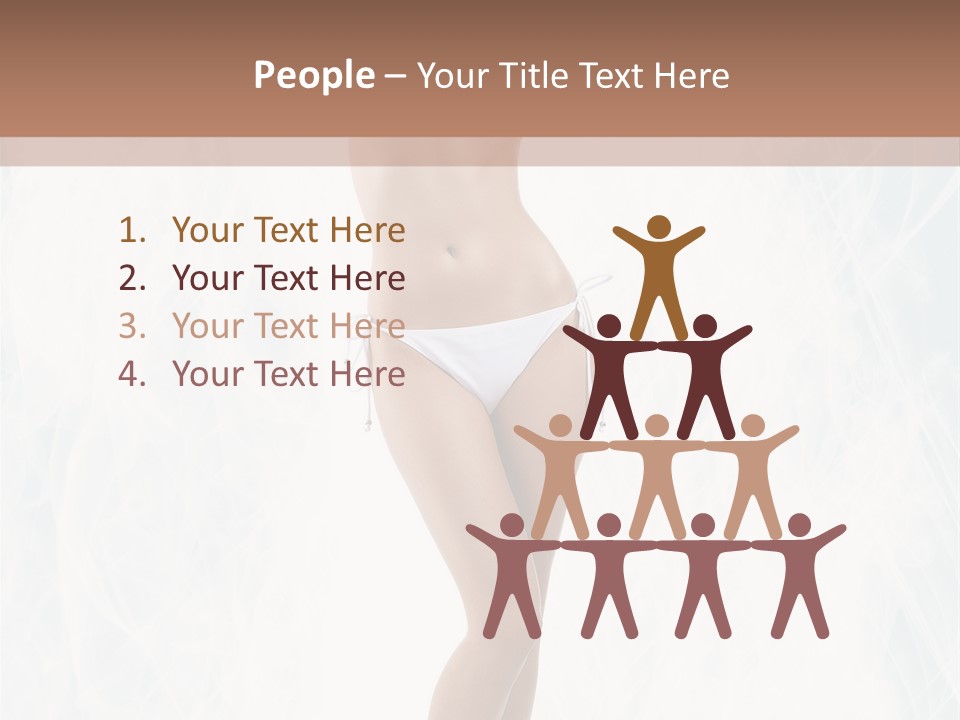 Lady Swimwear Background PowerPoint Template