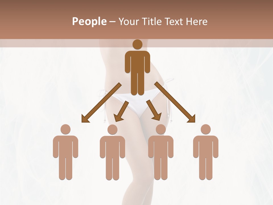 Lady Swimwear Background PowerPoint Template