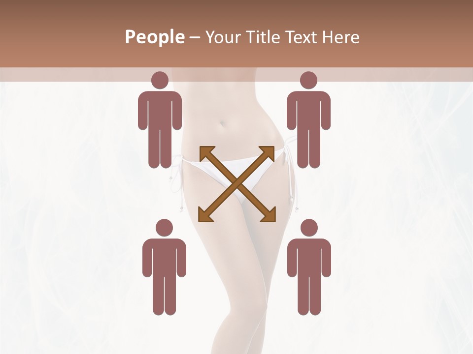 Lady Swimwear Background PowerPoint Template