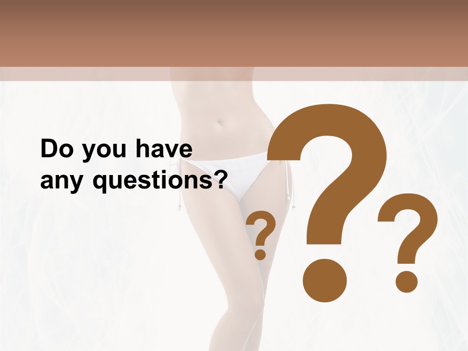 Lady Swimwear Background PowerPoint Template