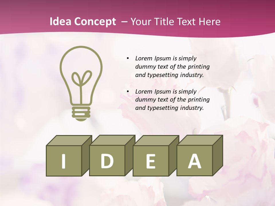 Fresh Red Fantasy PowerPoint Template