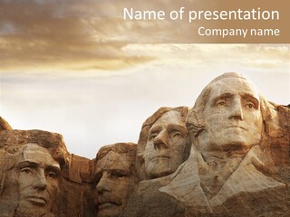 Mount Culture Monument PowerPoint Template