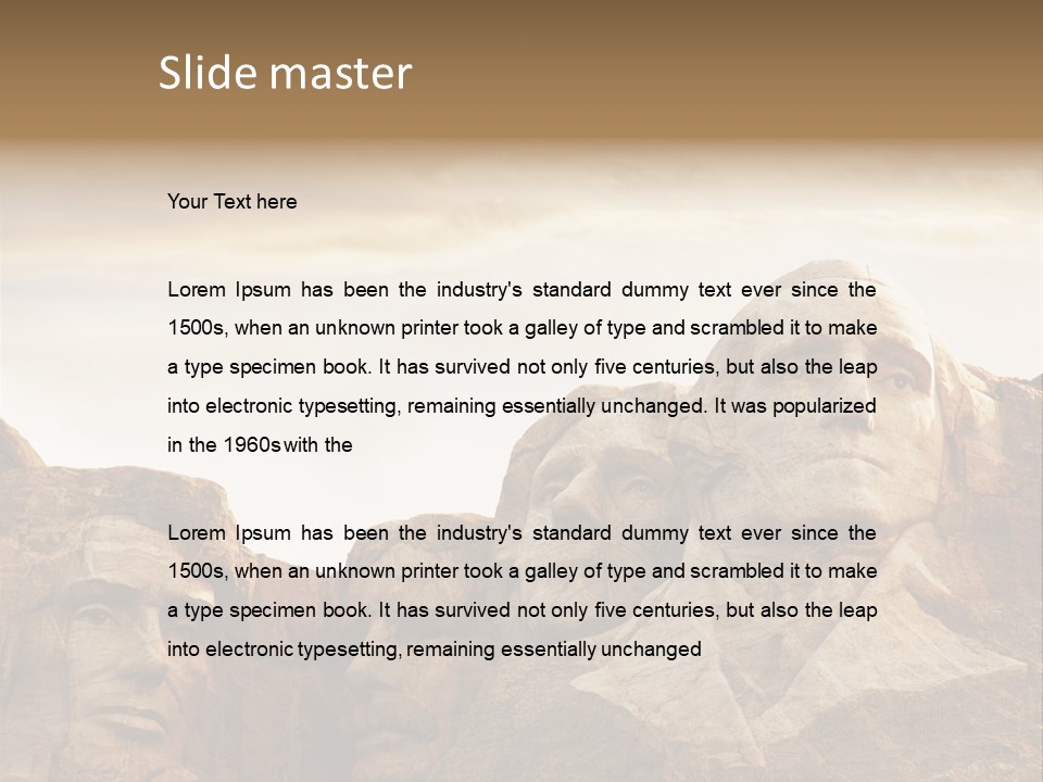 Mount Culture Monument PowerPoint Template