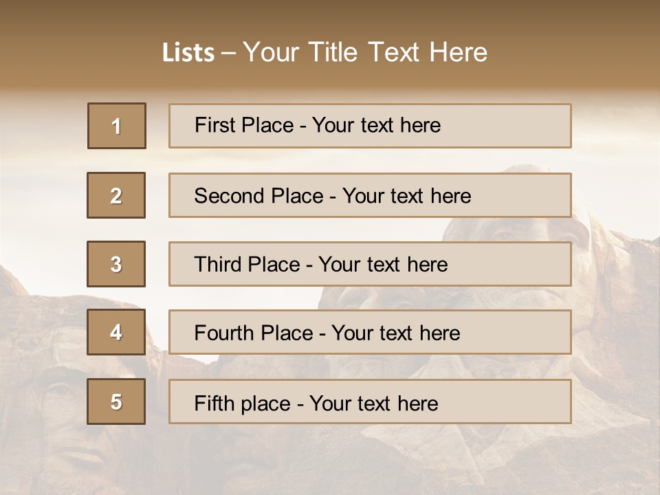 Mount Culture Monument PowerPoint Template