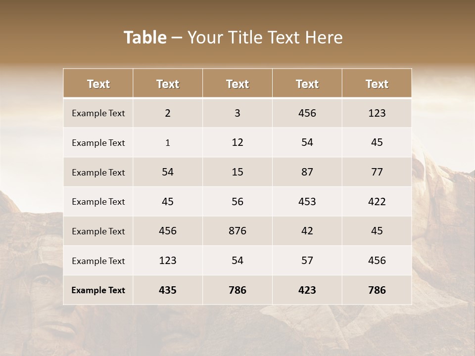 Mount Culture Monument PowerPoint Template
