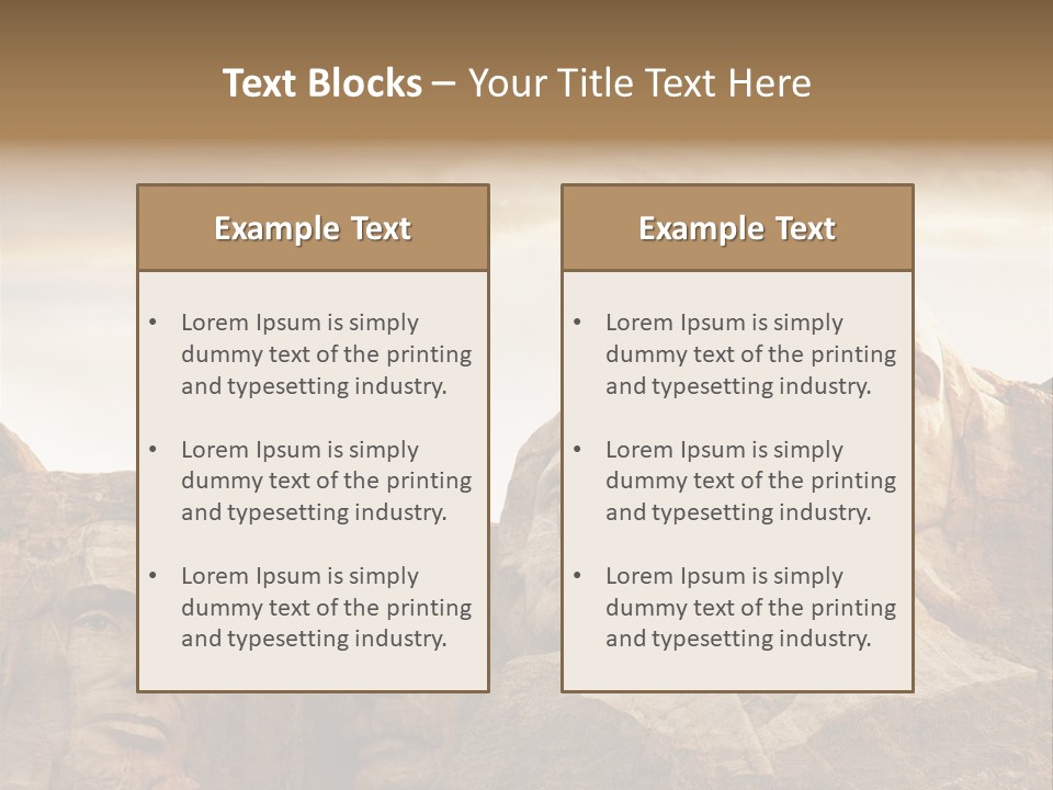 Mount Culture Monument PowerPoint Template